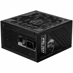 MSI MPG A1000GS PCIE5 Power Supply 1000W, 80 PLUS Gold, Dual PCIe 5.1 Cables, ATX 3.1, 135mm Fan, Fan Stop, OCP/OTP/OPP/SCP/OVP/UVP/SIP/NLO, Active PFC, Dimensions: 150mmx150mmx86mm, 10Y Warranty