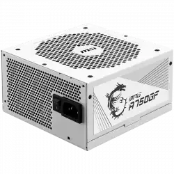 MSI MPG A750GF White Power Supply 750W, 80 PLUS Gold, Japanese capacitors, Fully Modular, Flat Black Cables, 100~240VAC, 47-63HZ, 140mm fan, 160x150x86 mm, ATX, 2xEPS, 6xPCI-E, 8XSATA, 4xMOLEX, FDD, EU plug, 10Y