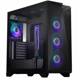 MSI MPG GUNGNIR 300R AIRFLOW, Mid-Tower, E-ATX/ATX/M-ATX/ITX, 2x USB 3.2 Gen 1 Type-A, 1x USB 3.2 Gen 2x2 Type-C, 1x Audio/1x Mic, LED Switch Button, ARGB Hub, 4x 120mm ARGB Fans, 1mm Perforated Front Panel, 3mm Tempered Glass