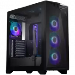 MSI MPG GUNGNIR 300R AIRFLOW, Mid-Tower, E-ATX/ATX/M-ATX/ITX, 2x USB 3.2 Gen 1 Type-A, 1x USB 3.2 Gen 2x2 Type-C, 1x Audio/1x Mic, LED Switch Button, ARGB Hub, 4x 120mm ARGB Fans, 1mm Perforated Front Panel, 3mm Tempered Glass