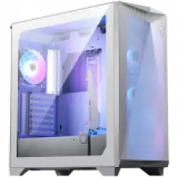MSI MPG GUNGNIR 300R AIRFLOW WHITE, Mid-Tower, E-ATX/ATX/M-ATX/ITX, 2x USB 3.2 Gen 1 Type-A, 1x USB 3.2 Gen 2x2 Type-C, 1x Audio/1x Mic, LED Switch Button, ARGB Hub, 4x 120mm ARGB Fans, 1mm Perforated Front Panel, 3mm Tempered Glass