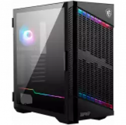 MSI MPG VELOX 100P AIRFLOW, Mid-Tower, ATX/Micro-ATX/Mini-ITX, 2x USB 3.2 Gen 1 Type-A, 1x USB 3.2 Gen 2x2 Type-C, 1x Audio/1x Mic, 4x 120mm Fans (1x ARGB), ARGB Hub, Mesh Front Panel, Vertical GPU Bracket (No Riser Cable Included), Tempered Glass