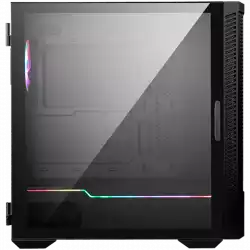 MSI MPG VELOX 100P AIRFLOW, Mid-Tower, ATX/Micro-ATX/Mini-ITX, 2x USB 3.2 Gen 1 Type-A, 1x USB 3.2 Gen 2x2 Type-C, 1xAudio/1xMic, 4x 120mm Fans (1x ARGB), ARGB Hub, Mesh Front Panel, Vertical GPU Bracket (No Riser Cable Included), Temp Glass +4RGB st