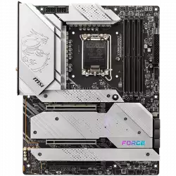 MSI MPG Z690 FORCE WIFI WHITE, ATX, Socket 1700, Dual Channel DDR5 6666(OC)MHz, 3x PCIe x16 slots, 5x M.2 slots, 1x HDMI, 1x DP, 1x USB3.2 Gen2x2, 5x USB 3.2 Gen 2, 4x USB 2.0, Type-C, 7.1 HD Audio, 2.5Gbps LAN, WI-FI 6E, BT, 3Y