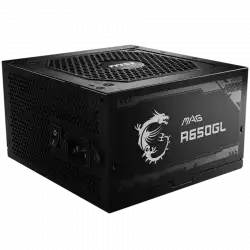 MSI Power Supply MAG A650GL, EU, 650W, Fully-Modular, 80 Plus Gold, Color Box, Pallet packing,7Y Warranty