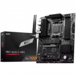 MSI PRO B650-S WIFI,ATX, Socket AM5,AMD B650 Chipset,4 DIMMs,Dual Channel DDR5 up to 7200+(OC)MHz,2x PCI-Ex16 slot, 2x M.2, 2x USB 3.2 Gen 2, 4x USB 3.2 Gen 1,4x USB 2.0,1x HDMI,1x DP,2.5G LAN,7.1 Audio,3y warranty