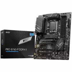 MSI PRO B760-P II, ATX, LGA 1700, Dual Channel DDR5 up to 7000MHz, 4xDDR5, 5x PCIe x16 slots, 2x M.2 slots, 1x HDMI, 1xDP, 2x USB 2.0, 2x USB 5Gbps, 1x Type-C, 7.1 HD Audio, 2.5G LAN, 4x EZ Debug LED, 3Y
