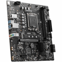 MSI PRO B760M-B DDR4, mATX, Socket 1700, Dual Channel DDR4 4800(OC)MHz, 1x PCIe x16 slots, 2x M.2 slots, 1x HDMI, 1x DP, 1x VGA, 1x USB 3.2 Gen 2 Type-C, 1x USB 3.2 Gen 1, 4x USB 2.0, 2x ARGB Headers, 7.1 HD Audio, 1Gbps LAN, 3Y