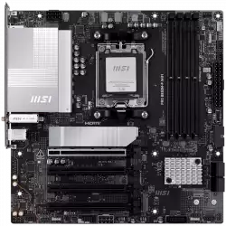 MSI PRO B850M-P WIFI, mATX, Socket AM5, 4x DDR5 Dual Channel DDR5 up to 8200(OC)MHz, 4x PCIe x16 slot, 3x M.2 slot, 4x USB 2.0, 2x USB 5Gbps, 1x USB 10Gbps, 1x USB 10Gbps Type-C, DP, 7.1 HD Audio, 5G LAN, WiFI 7, BT, 3Y