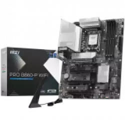 MSI PRO B860-P WIFI, ATX, LGA 1851, 4x DDR5 Dual Channel DDR5 up to 8600(OC)MHz, 4x PCIe x16 slot, 3x M.2 slot, 4x USB 2.0, 2x USB 5Gbps, 2x USB 10Gbps, 1x USB 40Gbps Type-C, HDMI, DP, 7.1 HD Audio, 5G LAN, WiFi, BT, 3Y                          