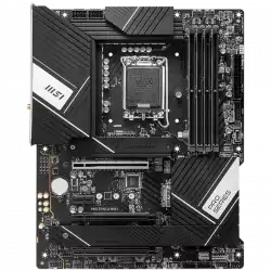 MSI PRO Z790-S WIFI , LGA 1700, INTEL Z790, 4xDDR5, Dual Channel DDR4 up to 7200+(OC)MHz, 3.0 x16 slot, 2x M.2 slots, 1x USB 3.2 Gen 2 (Type-C), 2x USB 3.2 Gen 1, 4x USB 2.0, 1x HDMI, 4x EZ Debug LED, 2.5G LAN, 7.1 Audio, ATX, 3y