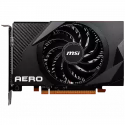MSI Video Card AMD Radeon RX 6400 AERO ITX 4G, 4GB GDDR6, 64bit, 16000 MHz Effective Memory Clock, Boost: 2321 MHz, 768 Cores, 1x DP, 1x HDMI, 350W Recommended PSU, 3Y