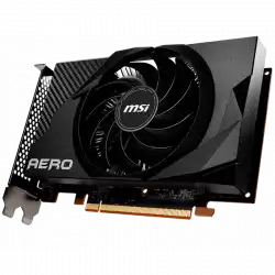 MSI Video Card AMD Radeon RX 6400 AERO ITX 4G, 4GB GDDR6, 64bit, 16000 MHz Effective Memory Clock, Boost: 2321 MHz, 768 Cores, 1x DP, 1x HDMI, 350W Recommended PSU, 3Y
