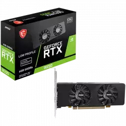 MSI Video Card Nvidia GeForce RTX 3050 LP E 6G OC, 2x HDMI, 1x DP, DUAL FAN, ATX