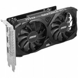 MSI Video Card Nvidia GeForce RTX 3050 VENTUS 2X 6G OC, 6GB GDDR6, 96bit, 14 Gbps Memory speed, Boost: 1492 MHz, 2304 CUDA Cores, PCIe 4.0, 1x DP 1.4a, 2xHDMI 2.1a, RAY TRACING, Dual Fan,  300W Recommended PSU, 3Y