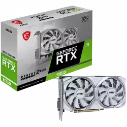 MSI Video Card Nvidia GeForce RTX 3050 VENTUS 2X XS WHITE 8G OC, 8GB GDDR6, 128bit, Boost: 1807 MHz, 2560 CUDA Cores, PCIe 4.0, 1x DP 1.4a, 1xHDMI 2.1a, 1xDL-DVI-D, RAY TRACING, Dual Fan, 500W, 3Y