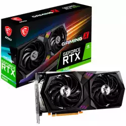 MSI Video Card Nvidia GeForce RTX 3060 GAMING X 12G, 12GB GDDR6, 192-bit, 360 GB/s, 15 Gbps Effective Memory Clock, 1837 MHz Boost, 3584 CUDA Cores, PCIe 4.0, 3x DisplayPort 1.4a, HDMI 2.1, RAY TRACING, Dual-Fan, 550W Recommended PSU, Aluminum Backplate, 3Y