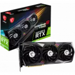 MSI Video Card Nvidia GeForce RTX 3060 GAMING Z TRIO 12G, 12GB GDDR6, 192-bit, 360 GB/s, 15 Gbps, 1867 MHz Boost, 3584 CUDA Cores, PCIe 4.0, 3x DisplayPort 1.4a, HDMI 2.1, RAY TRACING, Triple-Fan, 550W Recommended PSU, Aluminum Backplate, 3Y