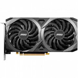 MSI Video Card Nvidia GeForce RTX 3060 VENTUS 2X 8G OC, 8GB GDDR6, 128-bit, 15 Gbps Effective Memory Clock, 1807 MHz Boost, 3584 CUDA Cores, PCIe 4.0, 3x DisplayPort 1.4a, HDMI 2.1, RAY TRACING, Dual Fan, 550W Recommended PSU, Metal Backplate, 3Y