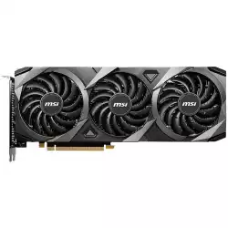 MSI Video Card Nvidia GeForce RTX 3060 VENTUS 3X 12G OC, 12GB GDDR6, 192-bit, 360 GB/s, 15 Gbps Effective Memory Clock, 1807 MHz Boost, 3584 CUDA Cores, PCIe 4.0, 3x DP 1.4a, HDMI 2.1,RAY TRACING,Triple Fan, 550W Recommended PSU, Metal Backplate, 3Y