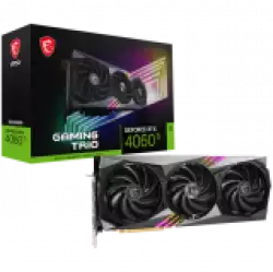 MSI Video Card Nvidia GeForce RTX 4060 Ti GAMING X TRIO 8G, 8GB GDDR6X, 128-bit, 2670 MHz Boost, 4352 CUDA Cores, PCIe 4.0, 3x DP 1.4a, HDMI 2.1a, RAY TRACING, Triple Fan, 550W Recommended PSU, 3Y