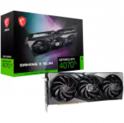 MSI Video Card Nvidia GeForce RTX 4070 Ti GAMING X SLIM 12G (12GB GDDR6X/192bit, PCI Express Gen 4, 3xDP, 1xHDMI, Recommended PSU 700W)
