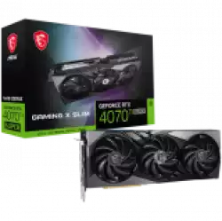 MSI Video Card Nvidia GeForce RTX 4070 Ti SUPER 16G GAMING SLIM, 16GB GDDR6X, 256-bit, 21 Gbps Effective Memory Clock, 2670 MHz Boost, 8448 CUDA Cores, 3x DisplayPort 1.4a, HDMI 2.1, RAY TRACING, Triple Fan, 700W Recommended PSU, 3Y MSI Video Card Nvidia GeForce RTX 4070 Ti SUPER 16G GAMING SLIM, 16GB GDDR6X, 256-bit, 21 Gbps Effective Memory Clock, 2670 MHz Boost, 8448 CUDA Cores, 3x DisplayPort 1.4a, HDMI 2.1, RAY TRACING, Triple Fan, 700W Recommended PSU, 3Y
