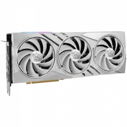 MSI Video Card Nvidia GeForce RTX 4070 Ti SUPER 16G GAMING SLIM WHITE, 16GB GDDR6X, 256-bit, 21 Gbps Effective Memory Clock, 2670 MHz Boost, 8448 CUDA Cores, 3x DisplayPort 1.4a, HDMI 2.1, RAY TRACING, Triple Fan, 700W Recommended PSU, 3Y