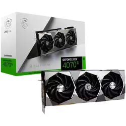 MSI Video Card Nvidia GeForce RTX 4070 Ti SUPRIM 12G, 12GB GDDR6X, 192bit, Boost: 2745 MHz, 7680 CUDA Cores, PCIe 4.0, 3x DP 1.4a, HDMI 2.1a, RAY TRACING, Triple Fan, 750W Recommended PSU, 3Y