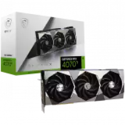 MSI Video Card Nvidia GeForce RTX 4070 Ti SUPRIM X 12G, 12GB GDDR6X, 192bit, Effective Memory Clock: 21000MHz, Boost: 2775 MHz, 7680 CUDA Cores, PCIe 4.0, 3x DP 1.4a, HDMI 2.1a, RAY TRACING, Triple Fan, 750W Recommended PSU, 3Y