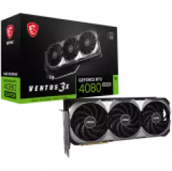 MSI Video Card Nvidia GeForce RTX 4080 SUPER 16G VENTUS 3X, 16GB GDDR6X/256bit, PCI Express Gen 4, 2xDP, 2x HDMI, RECOMMENDED PSU 750W