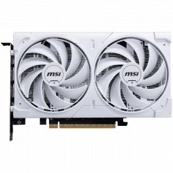 MSI Video Card NVIDIA GeForce RTX 5060 8G VENTUS 2X WHITE, 8GB GDDR7, 128-bit, 2512 MHz Boost, 3840 CUDA Cores, PCIe 5.0 (x8), 3x DP 2.1b, HDMI 2.1b, RAY TRACING, Dual Fan, 145W TDP, 8-pin PCIe Power, G-SYNC, 2-Slot, 3Y MSI Video Card NVIDIA GeForce RTX 5060 8G VENTUS 2X WHITE, 8GB GDDR7, 128-bit, 2512 MHz Boost, 3840 CUDA Cores, PCIe 5.0 (x8), 3x DP 2.1b, HDMI 2.1b, RAY TRACING, Dual Fan, 145W TDP, 8-pin PCIe Power, G-SYNC, 2-Slot, 3Y