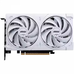 MSI Video Card NVIDIA GeForce RTX 5060 8G VENTUS 2X OC WHITE, 8GB GDDR7, 128-bit, 2535 MHz Boost, 3840 CUDA Cores, PCIe 5.0 (x8), 3x DP 2.1b, HDMI 2.1b, RAY TRACING, Dual Fan, 145W TDP, 8-pin PCIe Power, G-SYNC, 2-Slot, 3Y