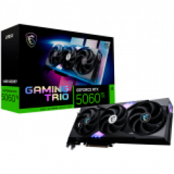 MSI Video Card NVIDIA GeForce RTX 5060 Ti 16G GAMING TRIO OC, 16GB GDDR7, 128-bit, 2662 MHz Boost, 4608 CUDA Cores, PCIe 5.0 (x8), 3x DP 2.1b, HDMI 2.1b, RAY TRACING, Triple Fan, 180W TDP, 16-pin PCIe 5.0 (12V-2x6), G-SYNC, 2.25-Slot, 3Y