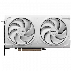 MSI Video Card NVIDIA GeForce RTX 5060 Ti 16G VENTUS 2X WHITE PLUS, 16GB GDDR7, 128-bit, 2587 MHz Boost, 4608 CUDA Cores, PCIe 5.0 (x8), 3x DP 2.1b, HDMI 2.1b, RAY TRACING, Dual Fan, 180W TDP, 8-pin PCIe Power, G-SYNC, 2-Slot, 3Y