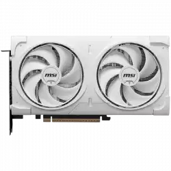 MSI Video Card NVIDIA GeForce RTX 5060 Ti 16G VENTUS 2X OC WHITE PLUS, 16GB GDDR7, 128-bit, 2602 MHz Boost, 4608 CUDA Cores, PCIe 5.0 (x8), 3x DP 2.1b, HDMI 2.1b, RAY TRACING, Dual Fan, 180W TDP, 8-pin PCIe Power, G-SYNC, 2-Slot, 3Y