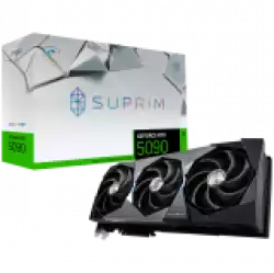 MSI Video Card Nvidia GeForce RTX 5090 32G SUPRIM SOC (32GB GDDR7/512bit, PCI-E Gen 5 x16, 3xDP, 1xHDMI, Recommended PSU 1000W, 3 fans)