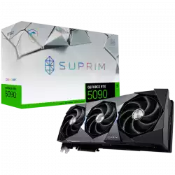MSI Video Card Nvidia GeForce RTX 5090 32G SUPRIM SOC (32GB GDDR7/512bit, PCI-E Gen 5 x16, 3xDP, 1xHDMI, Recommended PSU 1000W, 3 fans)