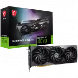 MSI Video Card Nvidia RTX 4070 SUPER 12G GAMING X SLIM, 12GB GDDR6X, 192bit, 21Gbps Memory speed, Boost: 2640 MHz, 7168 CUDA Cores, 3x DP 1.4a, HDMI 2.1a, RAY TRACING, Triple Fan, 1x 16pin, 650W Recommended PSU, 3Y MSI Video Card Nvidia RTX 4070 SUPER 12G GAMING X SLIM, 12GB GDDR6X, 192bit, 21Gbps Memory speed, Boost: 2640 MHz, 7168 CUDA Cores, 3x DP 1.4a, HDMI 2.1a, RAY TRACING, Triple Fan, 1x 16pin, 650W Recommended PSU, 3Y