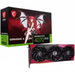 MSI Video Card Nvidia RTX 4070 SUPER 12G GAMING X SLIM MLG, 12GB GDDR6X, 192bit, 21Gbps Memory speed, Boost: 2640 MHz, 7168 CUDA Cores, 3x DP 1.4a, HDMI 2.1a, RAY TRACING, Triple Fan, 1x 16pin, 650W Recommended PSU, 3Y MSI Video Card Nvidia RTX 4070 SUPER 12G GAMING X SLIM MLG, 12GB GDDR6X, 192bit, 21Gbps Memory speed, Boost: 2640 MHz, 7168 CUDA Cores, 3x DP 1.4a, HDMI 2.1a, RAY TRACING, Triple Fan, 1x 16pin, 650W Recommended PSU, 3Y
