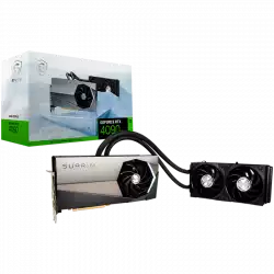 MSI Video Card NVidia RTX 4090 SUPRIM LIQUID X 24G (24GB GDDR6X/384bit, PCI-E Gen4, 3x DP, 1x HDMI, 1x16-pin Power Connector, 1000W recommended PSU, ATX,)