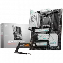 MSI X670E GAMING PLUS WIFI, ATX, Socket AM5, AMD x670 4 x DDR5 UDIMM Dual Channel up to 7800+(OC)MHz, 1x PCIe 4.0/3.0 x16 slot, 4x M.2 slots, 4x USB 3.2 Gen 1 ,4x USB 2.0, 1x HDMI, 1x DP, WiFi, BT, 2.5G LAN, 7.1 Audio, 3y warranty