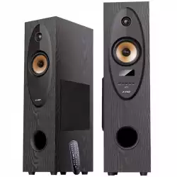 Multimedia - Speaker F&D T-35X, 2.0 Floor Standing Speaker, 80W(40Wx2)RMS, BT 5.0,Optical,USB,FM,AUX, Bright LED display, karaoke function, remote control, microphone included