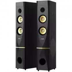 Multimedia Speakers F&D T-88X, 300W, 2pcs 10” subwoofer, OPTICAL, Bluetooth 4.0, AUX, USB, Remote Control, LED screen display, support 2way microphone input and wireless microphone