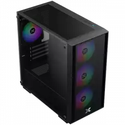NYX Air II, EN42270, MATX, U3x1 & U2x2, Meshed Grill Frontpanel & Left TG, Front 4PCS Z20F Fan