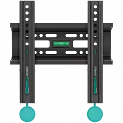 ONKRON Fixed TV Wall Mount for 17 to 43-inch Flat Panel TVs Digital Panels 30 kg, Black