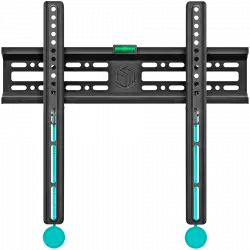 ONKRON Fixed TV Wall Mount for 32 to 65-inch Flat Panel TVs Digital Panels 50 kg, Black