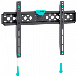 ONKRON Fixed TV Wall Mount for 43 to 85-inch Flat Panel TVs Digital Panels 68,2 kg, Black