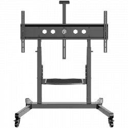 ONKRON Mobile TV Stand Rolling TV Cart for 50 to 100-Inch Screens up to 120 kg, black