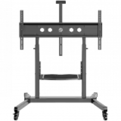 ONKRON Mobile TV Stand Rolling TV Cart for 50 to 100-Inch Screens up to 120 kg, black